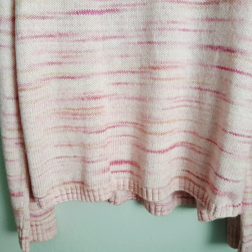 J. Crew Soft Pink Space - Dyed Sweater Size Large
